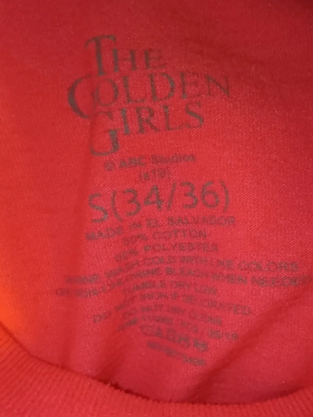 ABC Studios The Golden Girls Red Graphic Tee - S (34/36) - Picture 2 of 3